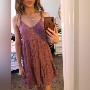 WILD FABLE Purple Spotted Sundress